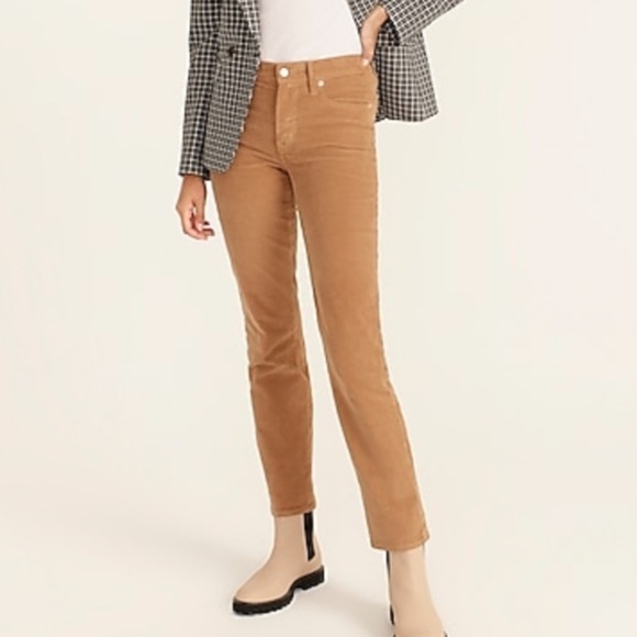 J crew vintage slim straight corduroy pants pale mocha - Picture 1 of 8